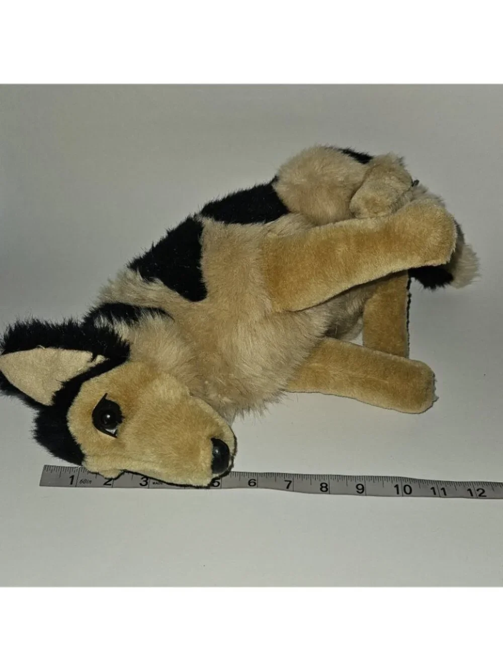 VTG 1992 Geoffrey Toys R Us Brown Black Dog Plush Realistic 11